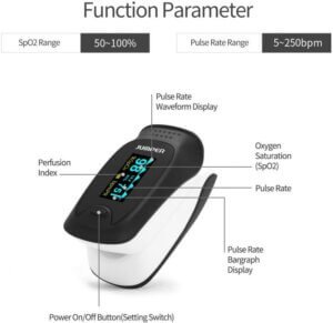 Jumper JPD-500D Fingertip Pulse Oximeter (OLED Version)