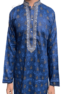 Cotton Embroidery Panjabi for men fitted navy blue color
