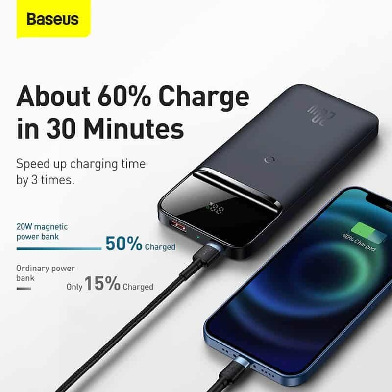Baseus 20W Magnetic Wireless Power Bank 10000mAh:
