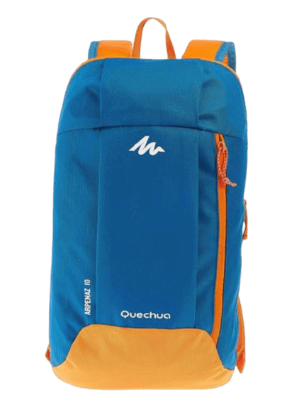 quechua 10L mini backpack orange blue