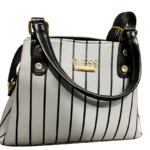 Ladies Casual Bag White Stripe Color