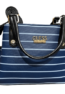 Ladies Casual Bag Navy Blue Stripe Color