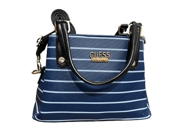 Ladies Casual Bag Navy Blue Stripe Color