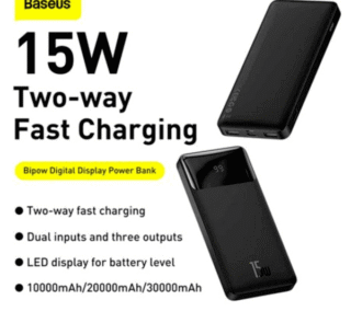 Baseus Bipow Digital Display 15W Power Bank 10000mAh Fast Charging