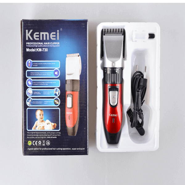 Kemei KM 730 Professional Rechargeable Hair Clipper & Trimmer