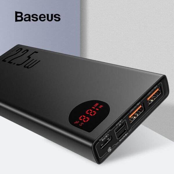 Baseus Adaman 22.5w 20000Mah Metal Digital Display Quick Charge Power Bank