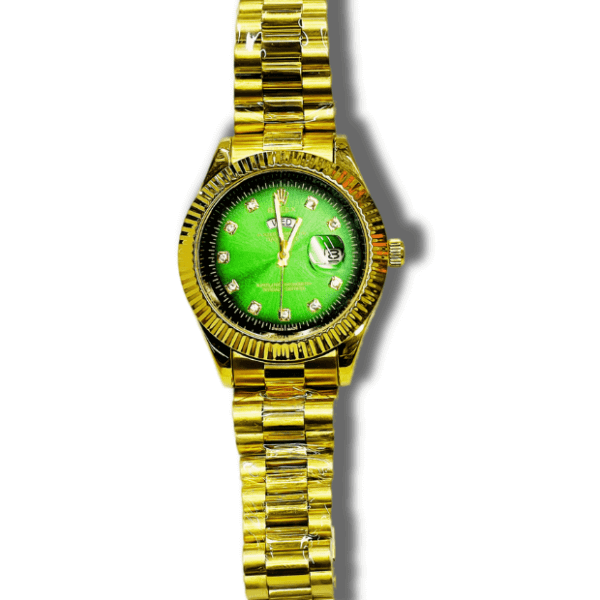 rolex oyster perpetual day date green dial