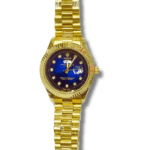 Rolex Oyster Perpetual Day Date Blue Dial & Golden Chain Belt